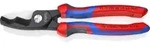 KNIPEX 95 12 200 Kabelschere mit Doppelschneide mit Comfort-Griffen br&uuml;niert 200 mm