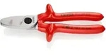 KNIPEX 95 17 200 Kabelschere mit Doppelschneide tauchisoliert, VDE-gepr&uuml;ft verchromt