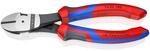 KNIPEX 74 02 180 Kraft-Seitenschneider mit Comfort-Griffen schwarz atramentiert 180