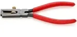 Knipex Abisolierzange schwarz atramentiert mit Kunststoff &uuml;berzogen 160mm