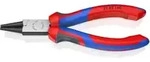 KNIPEX 22 02 160 Rundzange mit Comfort-Griffen schwarz atramentiert 160 mm