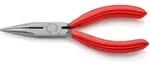 Knipex Flachrundzange (Radiozange) schwarz atramentiert mit Kunststoff &uuml;berzogen