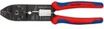 KNIPEX 97 21 215 B Crimpzange mit Mehrkomponenten-H&uuml;llen schwarz lackiert 230 mm