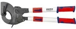 KNIPEX 95 32 060 Kabelschneider (Ratschenprinzip) mit Teleskopschenkeln mit
