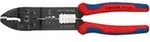 KNIPEX 97 22 240 Crimpzange mit Mehrkomponenten-H&uuml;llen schwarz lackiert 240 mm