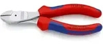 KNIPEX 74 05 160 Kraft-Seitenschneider mit Mehrkomponenten-H&uuml;llen verchromt 160 mm