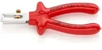 KNIPEX 11 07 160 Abisolierzange mit &Ouml;ffnungsfeder, universal verchromt VDE 160...