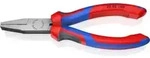 KNIPEX 20 02 160 Flachzange mit Comfort-Griffen schwarz atramentiert 160 mm
