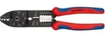KNIPEX 97 21 215 C Crimpzange mit Mehrkomponenten-H&uuml;llen schwarz lackiert 230 mm