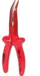 KS Tools CLASSIC 1000V Flachrundzange, beschichteter Arbeitskopf, gebogen, 200mm