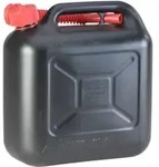 H&uuml;nersdorff Kraftstoff-Kanister STANDARD 10 L, HDPE schwarz, mit UN-Zulassung, rotes