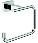 Grohe WC-Papierhalter Essentials Cube o. Deckel, verdeckte Befestigung, chrom