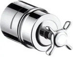 hansgrohe Absperrventil Axor Montreux Stop m R&uuml;ckflussverh., Kreuzgriff, chrom