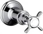 hansgrohe Fertigmontageset Axor Montreux UP-Absperrventil, mit Kreuzgriff, chrom