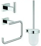 Grohe WC-Set Essentials Cube 3 in 1, verdeckte Befestigung, chrom