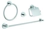 Grohe Bad-Set Essentials Chrom, 4 in 1, verdeckte Befestigung (40776001)