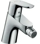 hansgrohe Bidet-Einhebelmischer Focus mit Zugstangen-Ablaufgarnitur, chrom