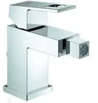 Grohe Bidet-Einhebelmischer Eurocube 1/2", mit Ablaufgarnitur, chrom