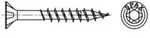 Spax Edelstahl 4,5 x 70 mm Senkkopf T-STAR plus Teilgewinde 4CUT Edelstahl rostfreiei