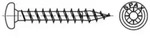 Spax Universalschraube 4 x 40 mm Halbrundkopf Kreuzschlitz Z Vollgewinde 4CUT WIROX
