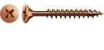 Spax Universalschraube 4,5 x 80 mm Senkkopf Kreuzschlitz Z Vollgewinde 4CUT Br&uuml;niert