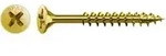 Spax Universalschraube 5 x 120 mm Senkkopf Kreuzschlitz Z Teilgewinde 4CUT YELLOX A2L