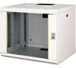 DIGITUS 19" Wandschrank DN-19 09-U mit Glast&uuml;r RAL7035