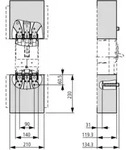 Eaton Abdeckhaube 3pol. breit NZM3-XKSAV