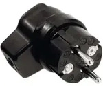 Bachmann Vollgummi-Winkelstecker sw 919.171