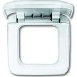 Busch-Jaeger Rahmen 1-fach aws, m.Klappdeckel 2518-214