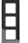 Berker Glasrahmen schwarz 3fach 10136616