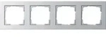Gira Abdeckrahmen 4f.alu E2 021425