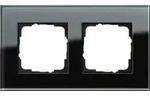 Gira Abdeckrahmen 2f. sw-glas Esprit 021205