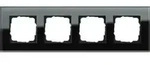 Gira Abdeckrahmen 4f. sw-glas Esprit 021405