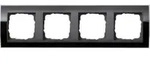 Gira Abdeckrahmen 4fach klar schwarz 0214738
