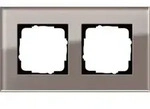 Gira Abdeckrahmen 2fach Esprit Glas Umbra 0212122