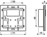Jung KNX Komp.Raumcontroller Modul 4093 KRM TS D