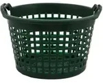 Gartenkorb 15 kg, gr&uuml;n, rund