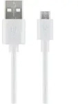 goobay Micro-USB Ladekabel 2.0 1m wei&szlig;