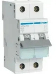 Hager Leitungsschutzschalter 2pol. B-6A, 6kA MBN206