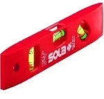 Sola Wasserwaage L.20cm Ku. Magnetstreifen 3Libellen 45GradMessungen