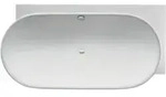Duravit Oval-Badewanne Luv 185x95x46cm, Eck re, 2 RS, wei&szlig;