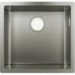 hansgrohe Unterbausp&uuml;le S719-U400 398x398mm, 1 Hauptbe., o. HL, Edelstahl