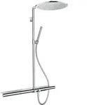 hansgrohe Showerpipe Axor m Thermostat 800, Kopfbrause 350mm, 1jet, chrom