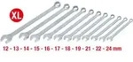 KS Tools CLASSIC Ringmaulschl&uuml;ssel-Satz, XL 11-teilig 12-24mm