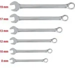 KS Tools EDELSTAHL Ringmaulschl&uuml;ssel-Satz, abgewinkelt, 6-teilig