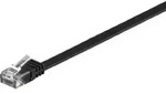 Goobay Flachkabel U/UTP Cat6 schwarz 2,0m 95384