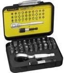 Stanley 1/4"Bit-Satz, Umschaltknarre, 32-teilig