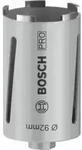 Bosch Diamanttrockenbohrkrone G 1/2", Best for Universal 92 mm 150 mm 5, 7 mm