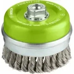 Bosch Topfb&uuml;rste Edelstahl gezopfter Draht 100 mm 0,35 mm 8500 U/ min M14